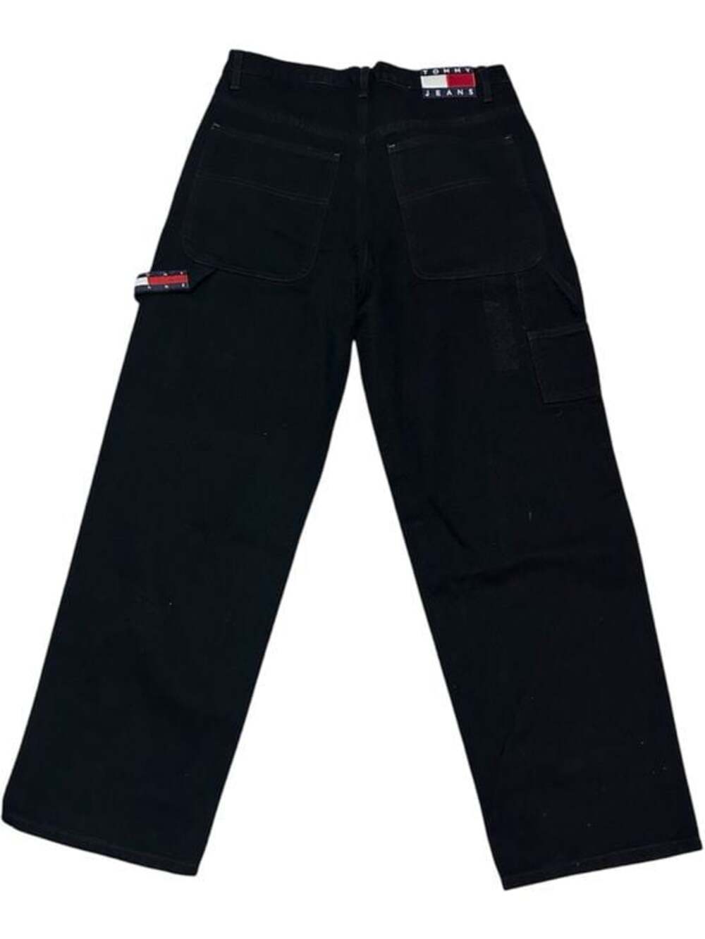 Tommy Hilfiger Men’s Black Relaxed Carpenter Jeans - Picture 2 of 7
